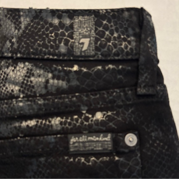 7 For All Mankind Black Skinny Jeans - Picture 9 of 12